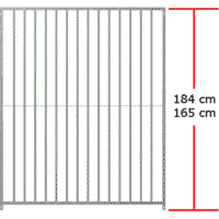 Hundezwinger Einzelelement 8 cm Rohrstab verzinkt – robustes Zaunelement für sicheren Zwingerbau