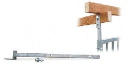 Dachstützen für Hundezwinger